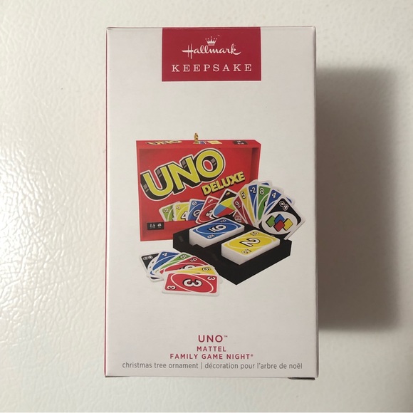 2023 Hallmark Keepsake UNO Ornament Mattel Family Game Night 10th In Series - Picture 1 of 5